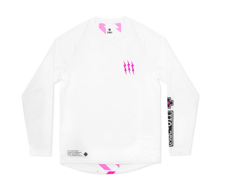 MUC-OFF JERSEY DRES DL - L WHITE