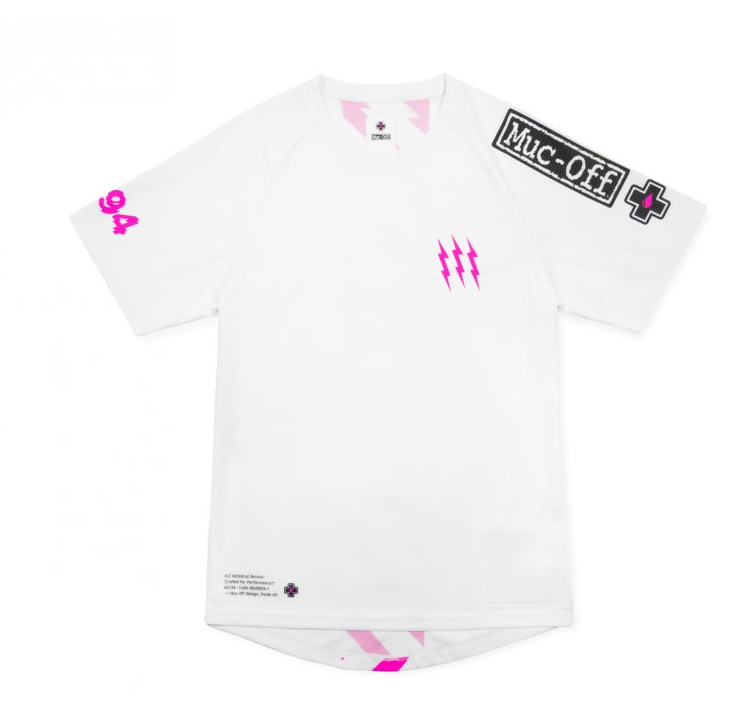 MUC-OFF JERSEY DRES KR - L WHITE