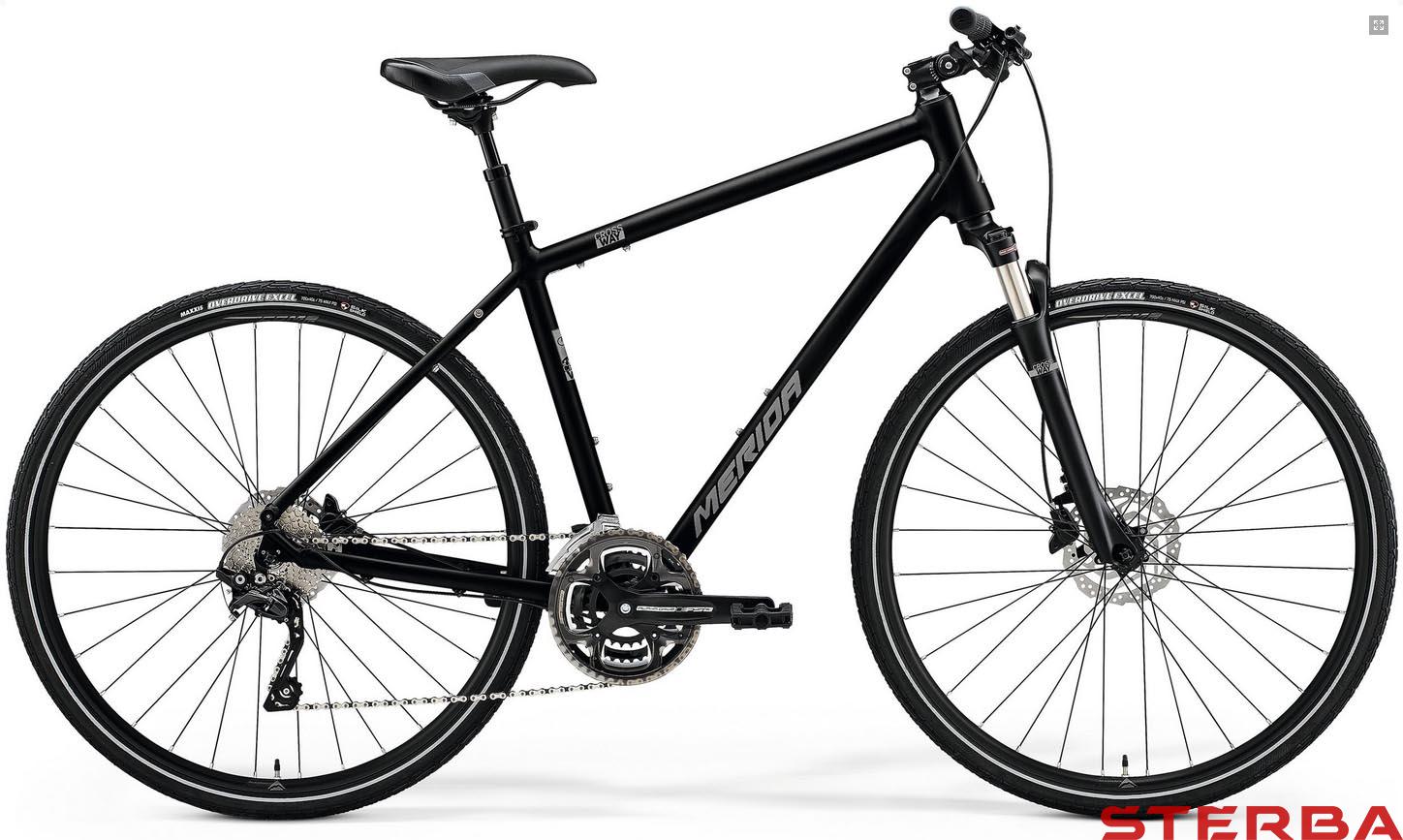 MERIDA CROSSWAY 300 - XL(59) Glossy Black(Matt Silver)