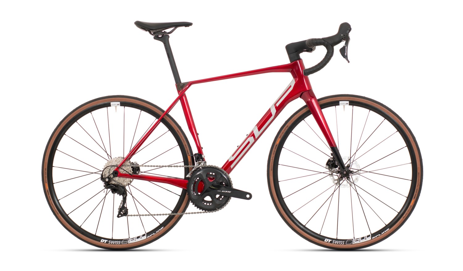 SUPERIOR X-ROAD Team Elite - 58cm(XL) Gloss Dark Red/Chrome