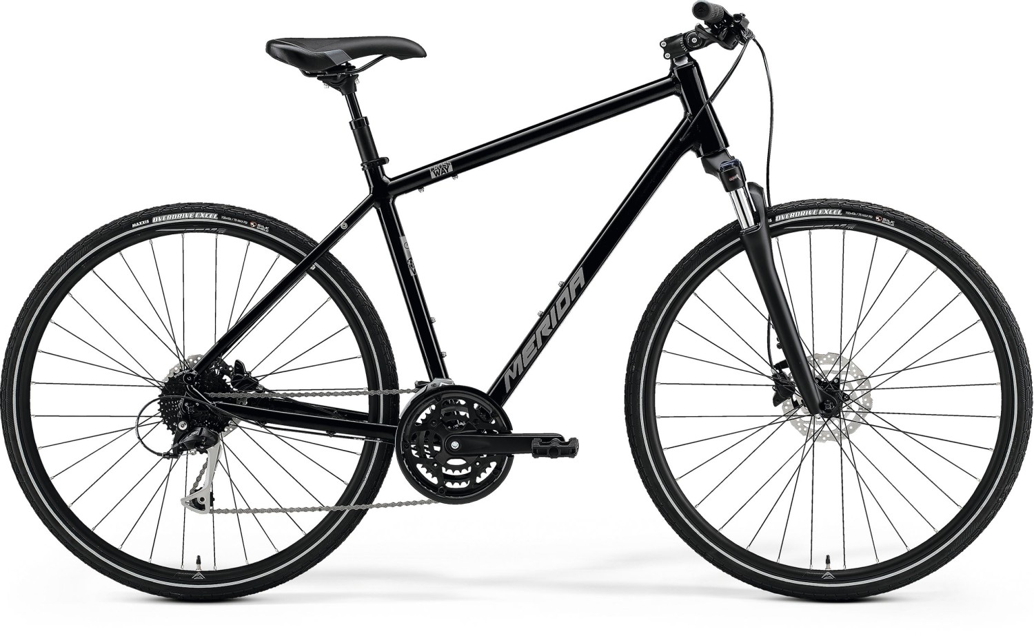 MERIDA CROSSWAY 100 - L(55) Glossy Black(Matt Silver)